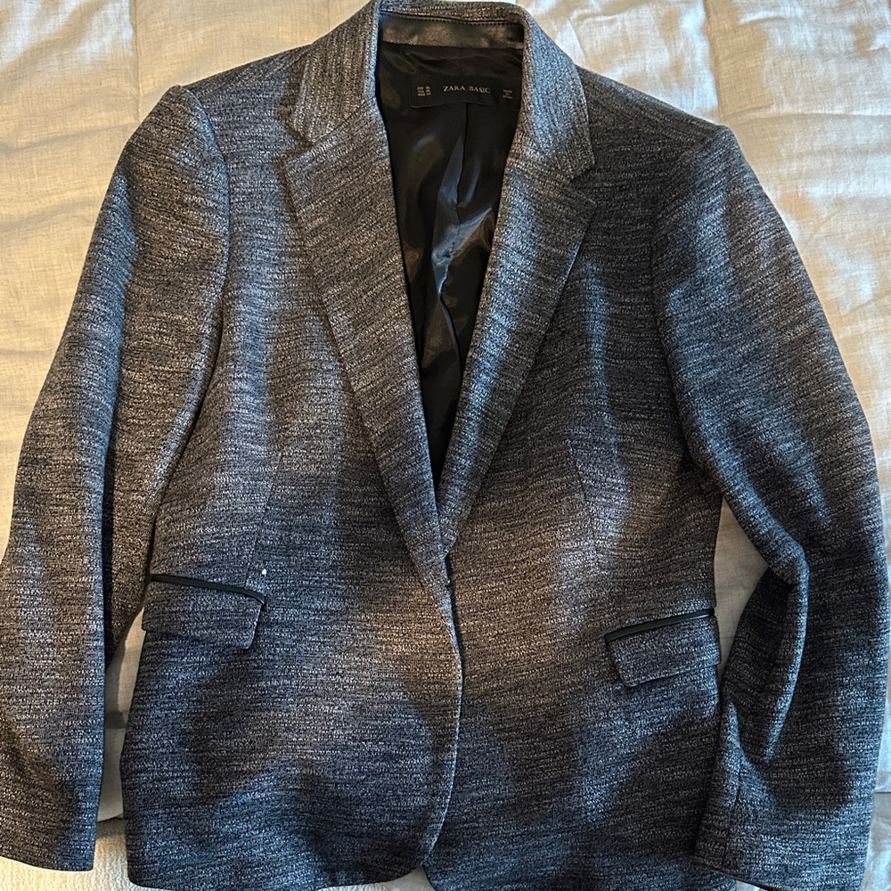 Zara Basic Charcoal Blazer - women’s